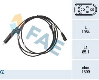 FAE 78475 Датчик, частота вращения