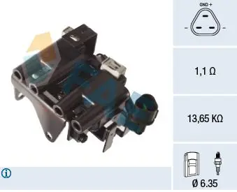 FAE 80407 Катушка зажигания
