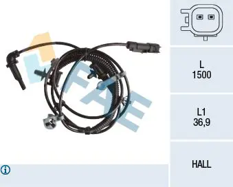 78238 Wheel speed sensor ABS