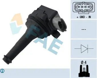 FAE 80304 Катушка зажигания