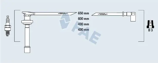 FAE 85861 Провода зажигания