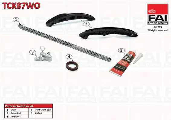 FAI AUTOPARTS TCK87WO Комплект цепи привода