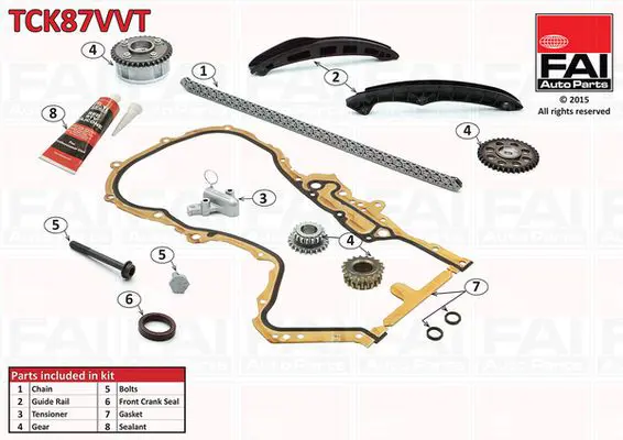 TCK87VVT Комплект цепи привода