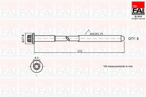 B1060 Комплект болтов