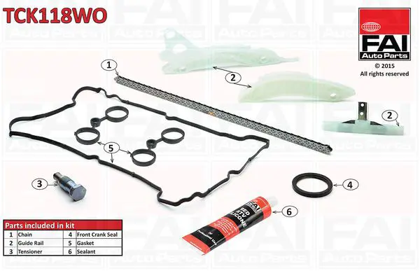 FAI AUTOPARTS TCK118WO Комплект цепи привода