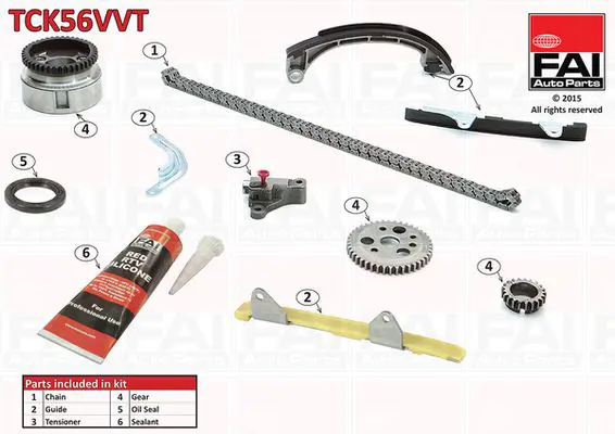 FAI AUTOPARTS TCK56VVT Комплект цепи привода