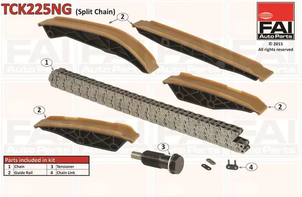 FAI AUTOPARTS TCK225NG Комплект цепи привода