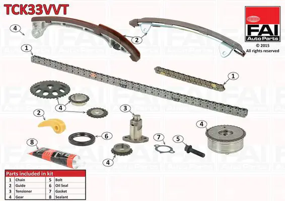 FAI AUTOPARTS TCK33VVT Комплект цепи привода