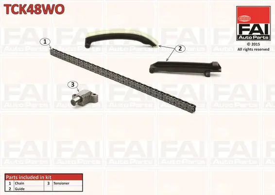 FAI AUTOPARTS TCK48WO Комплект цепи привода