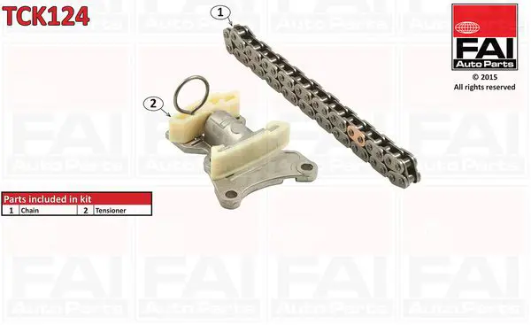 FAI AUTOPARTS TCK124 Комплект цепи привода