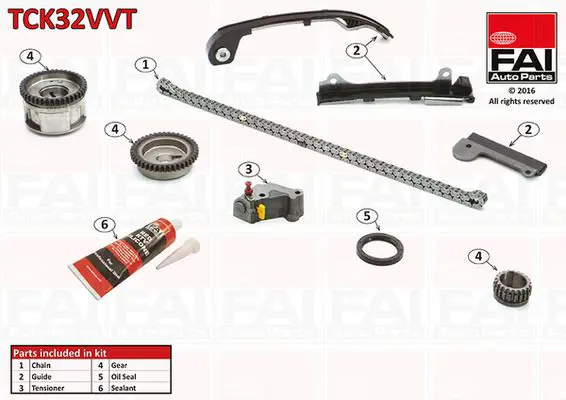 FAI AUTOPARTS TCK32VVT Комплект цепи привода