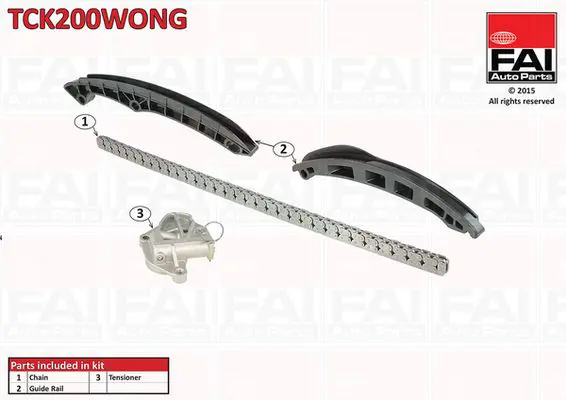 FAI AUTOPARTS TCK200WONG Комплект цепи привода