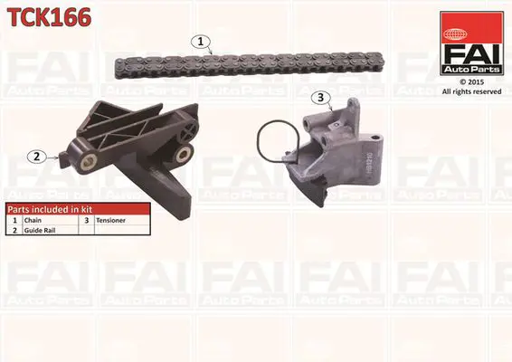 FAI AUTOPARTS TCK166 Комплект цепи привода