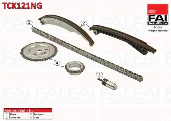 FAI AUTOPARTS TCK121NG Комплект цепи привода
