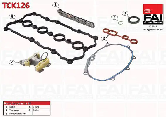FAI AUTOPARTS TCK126 Комплект цепи привода