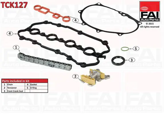 FAI AUTOPARTS TCK127 Комплект цепи привода