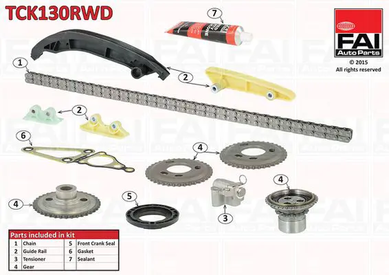 FAI AUTOPARTS TCK130RWD Комплект цепи привода