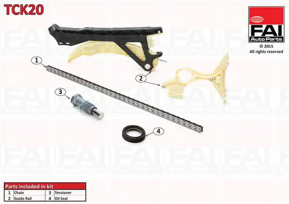 FAI AUTOPARTS TCK20 Комплект цепи привода