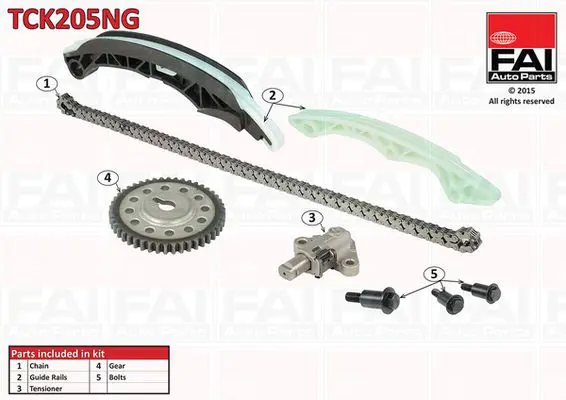 FAI AUTOPARTS TCK205NG комплект цепи ГРМ TCK205NG