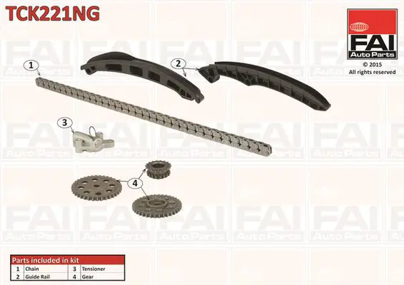 FAI AUTOPARTS TCK221NG Комплект цепи привода