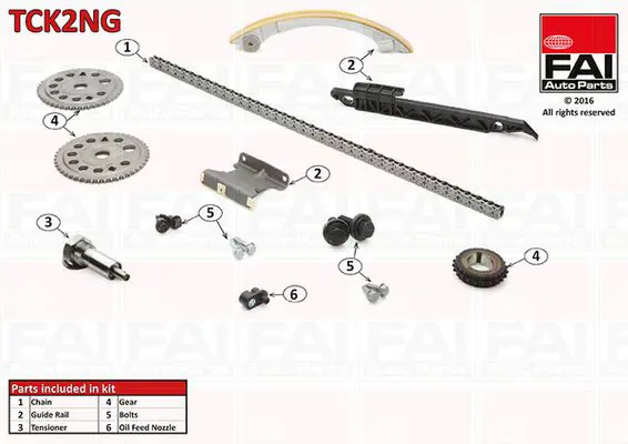 FAI AUTOPARTS TCK2NG Комплект цепи привода