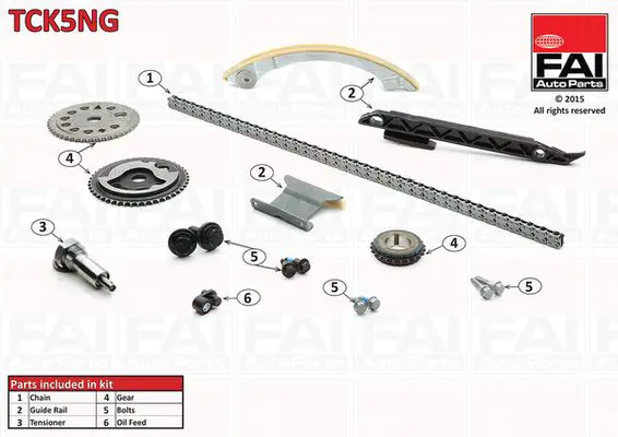 FAI AUTOPARTS TCK5NG Комплект цепи привода