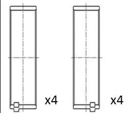 BB2167-STD Шатунный подшипник