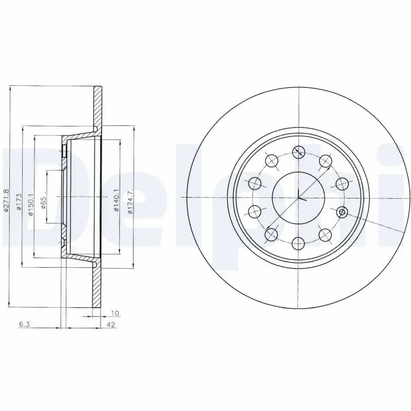 Delphi BG4324C Диск тор