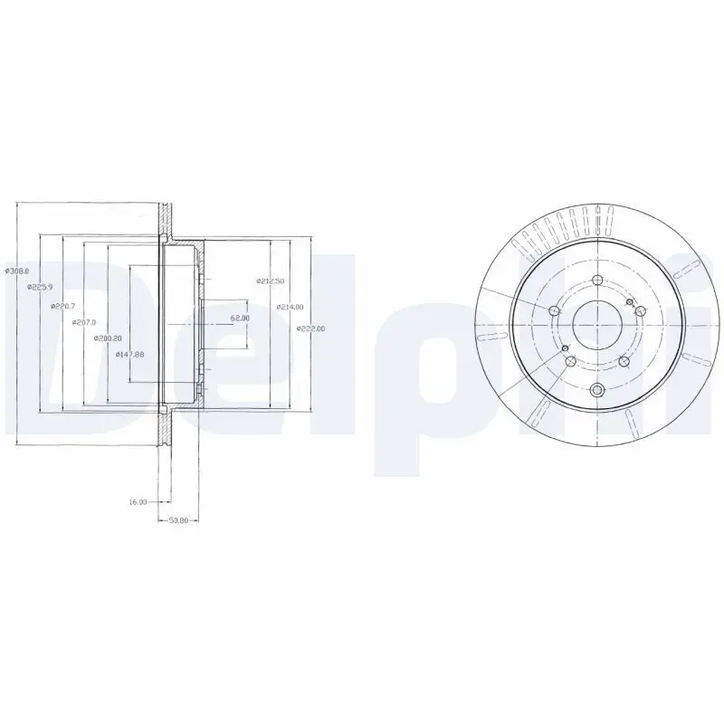 Delphi BG4329 Диск тормозной