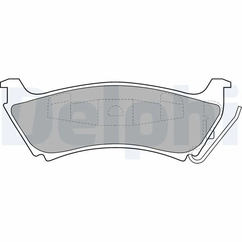 Delphi LP1501 Колодки торм.задн./датч.