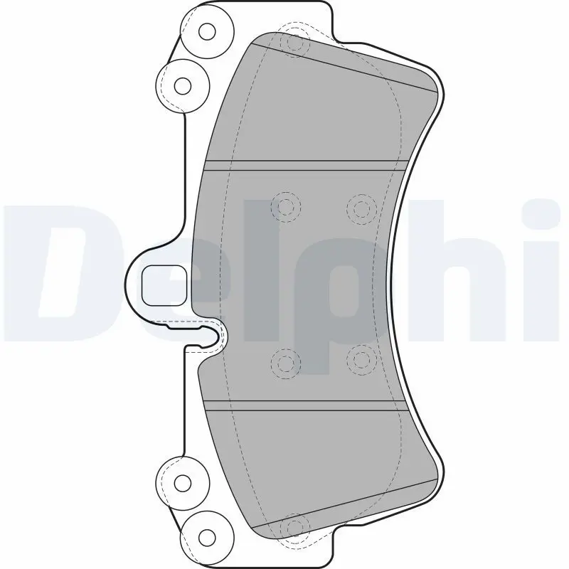 Delphi LP1997 Колодки тормозные дисковые,