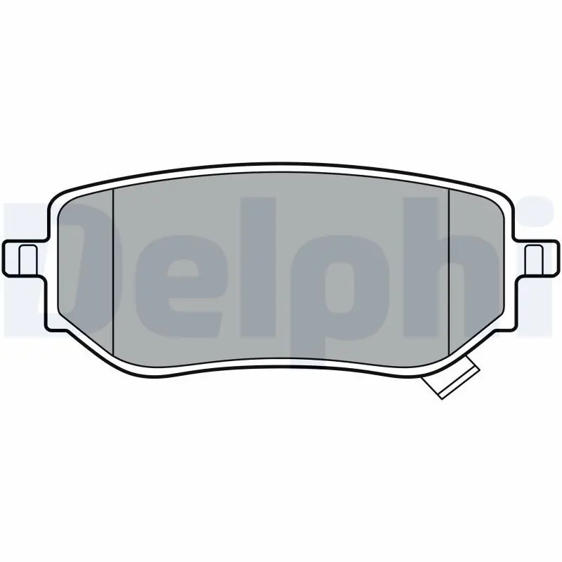 Delphi LP3402 Тормозные колодки LP3402