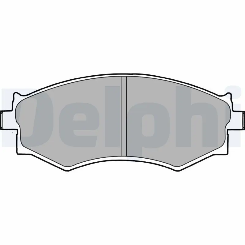 DELPHI LP1228 Комплект тормозных колодок