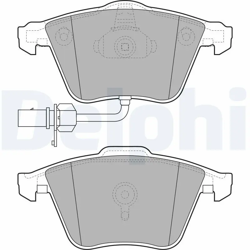 DELPHI LP2032 Комплект тормозных колодок