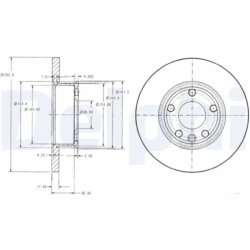 Delphi BG2898 Тормозные диски (для