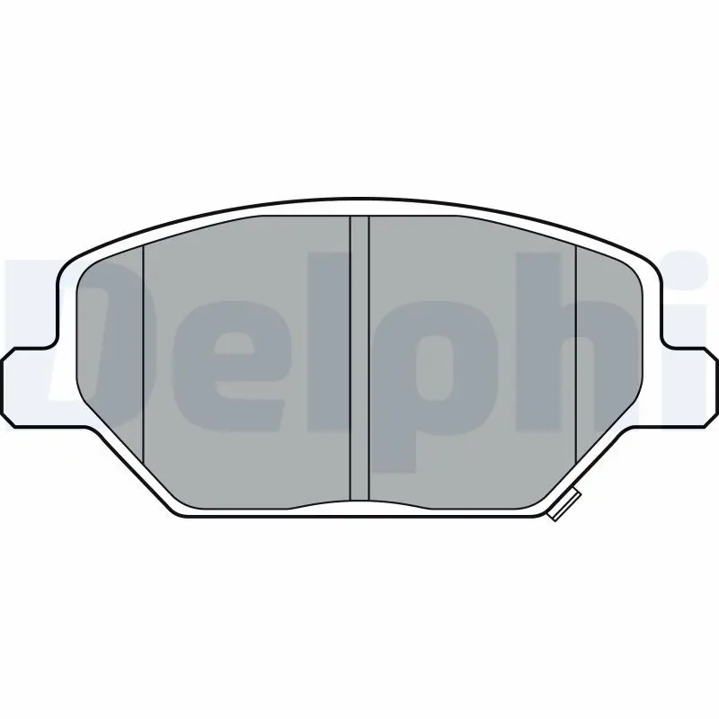 Delphi LP3371 Комплект передних тормозных