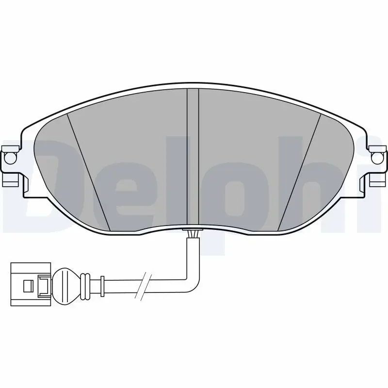 Delphi LP3389 Колодки тормозные SKODA