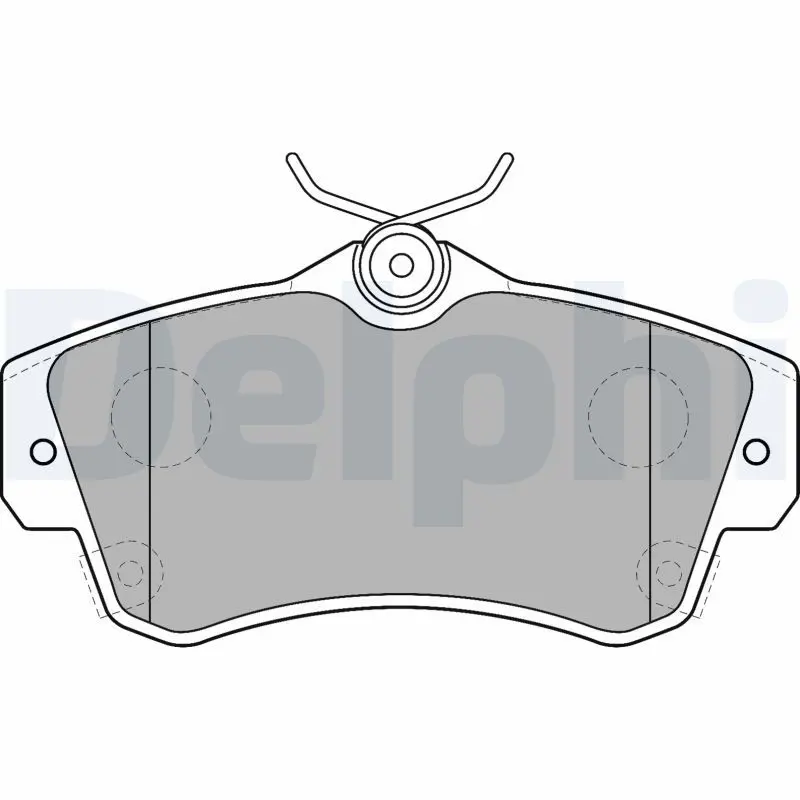 Delphi LP1522 Комплект тормозных колодок