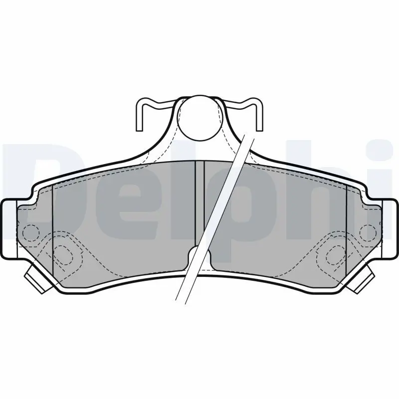 DELPHI LP2700 Колодки тормозные дисковые зад