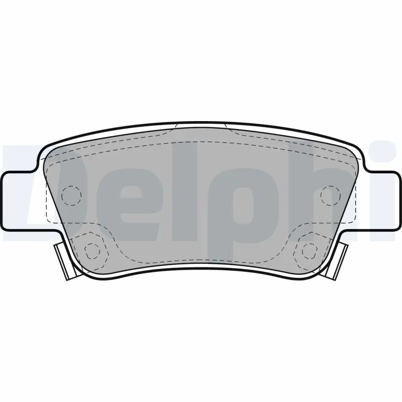 DELPHI LP2047 Колодки тормозные дисковые зад