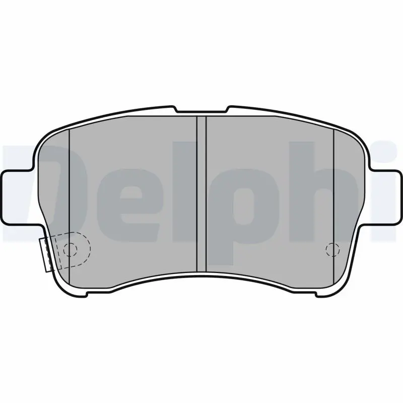 DELPHI LP2205 Комплект тормозных колодок