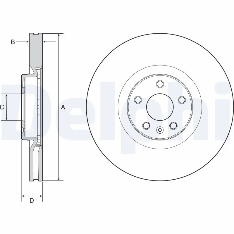 Delphi BG9231C Тормозной диск