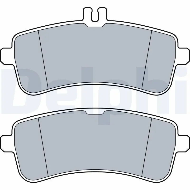 DELPHI LP3542 Комплект тормозных колодок,