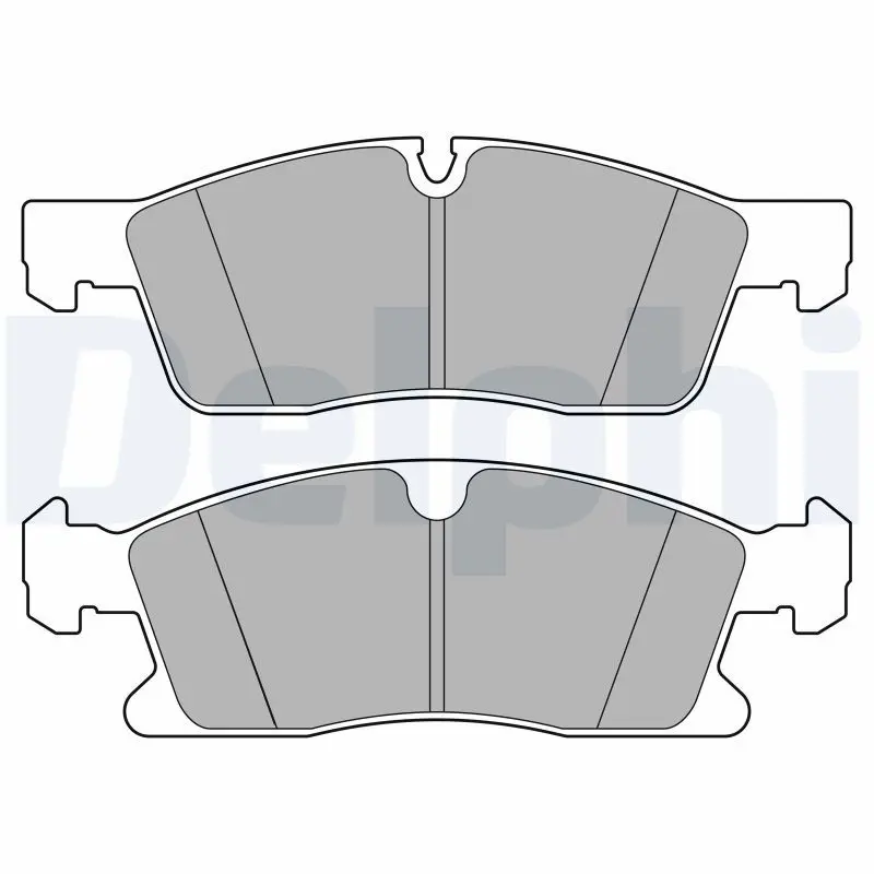DELPHI LP3628 Комплект тормозных колодок,