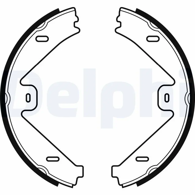 DELPHI LS2036 Комлект тормозных накладок