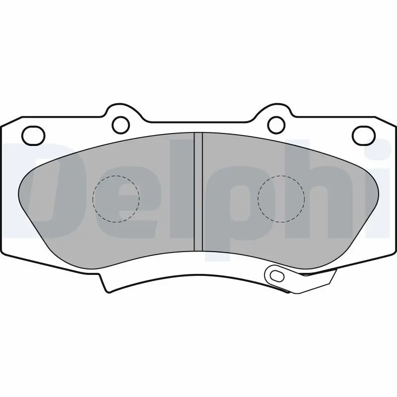 DELPHI LP2244 Комплект тормозных колодок