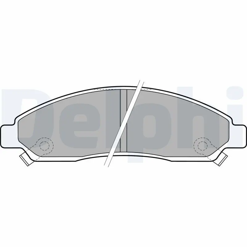 Delphi LP2037 Комплект тормозных колодок