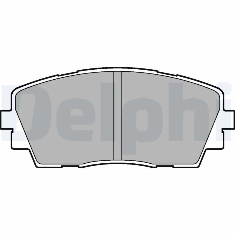 DELPHI LP2296 Комплект тормозных колодок