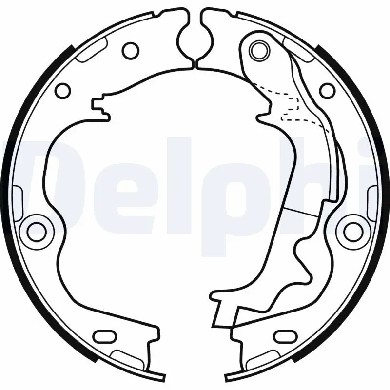 Delphi LS2083 Комлект тормозных накладок