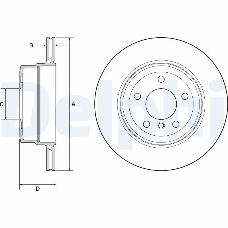 DELPHI BG4695C Тормозной диск